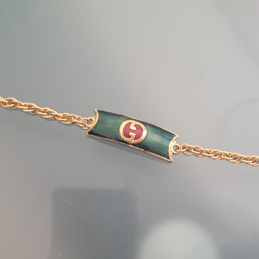 Authentic Gucci Belt Label Repurposed Bracelet